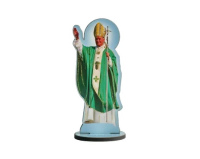 Figurka Święty Jan Paweł II Zielona 10 cm