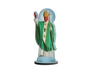 Figurka Święty Jan Paweł II Zielona 10 cm