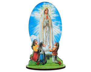 Figurka Matki Bożej Fatimskiej ze sklejki
