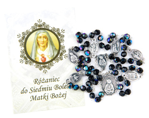 Różaniec do Siedmiu Boleści Matki Bożej kryształkowy