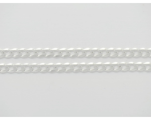 Łańcuszek srebrny pancerka 50 cm gruba