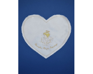 Szatka do Chrztu Aniołek SERCE żółta