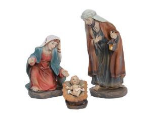 Figurki Świętej Rodziny do Szopki Bożonarodzeniowej - Tradycyjna Dekoracja