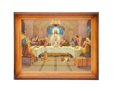 Obraz Ostatnia Wieczerza drewniana rama 50 x 70 cm