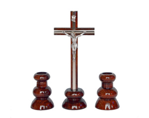 Komplet kolędowy drewniany, ciemny