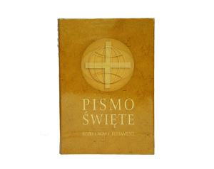 Pismo Święte Stary i Nowy Testament Duże Beżowe