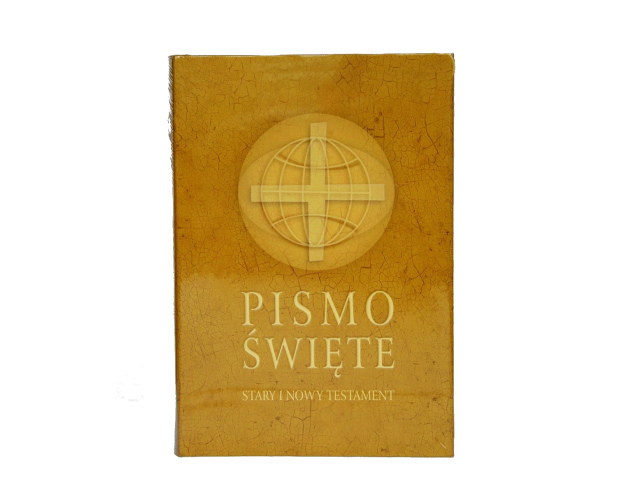 Pismo Święte Stary i Nowy Testament Duże Beżowe