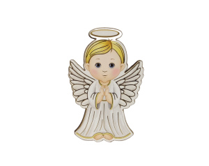 Magnes Aniołek Biały dla Chłopca