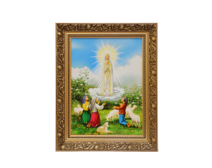 Obraz Matka Boska Fatimska w ozdobnej ramie