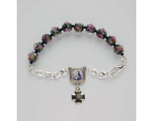 Różaniec Bransoletka z świętą Ritą