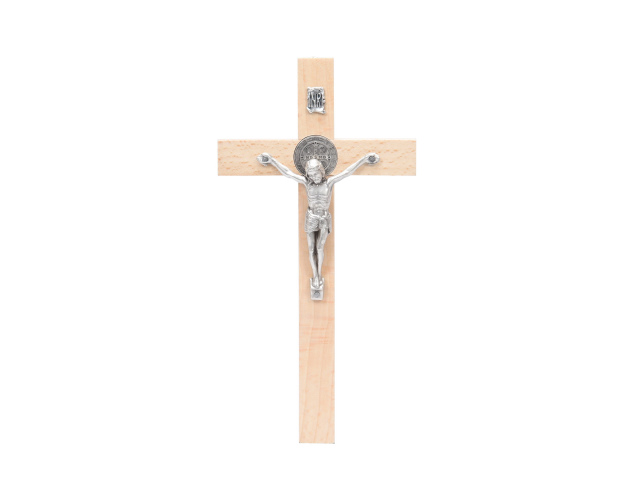 Krzyż Drewniany Benedykt Jasny 16 cm