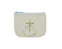 Etui na różaniec na zamek kremowe