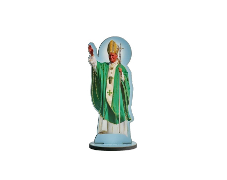 Figurka Święty Jan Paweł II Zielona