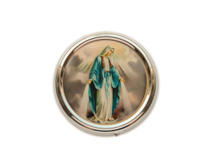 Pudełko na różaniec z Matką Boską Niepokalaną