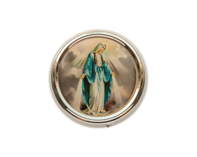 Pudełko na różaniec z Matką Boską Niepokalaną