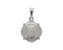 Medalik srebrny diamentowany Jezus