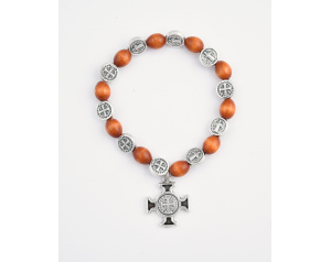 Bransoletka z Krzyżem Św. Benedykta Ruda