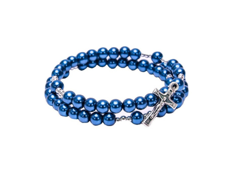 Różaniec Bransoletka Niebieska