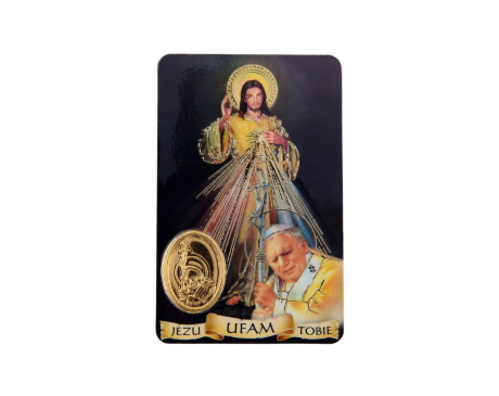 Święty Jan Paweł II z Jezus Miłosierny