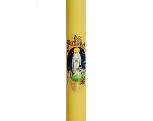 Świeca gromnica żółta Matka Boska Gromniczna 30 cm