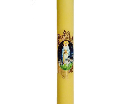 Świeca gromnica żółta Matka Boska Gromniczna 30 cm