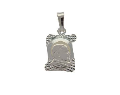 Medalik srebrny diamentowany za Świętym Janem Pawłem II