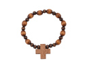 Różaniec Drewniany Bransoletka Brązowa