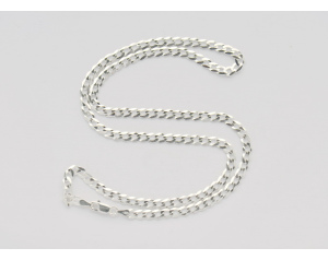 Łańcuszek srebrny pancerka 60 cm