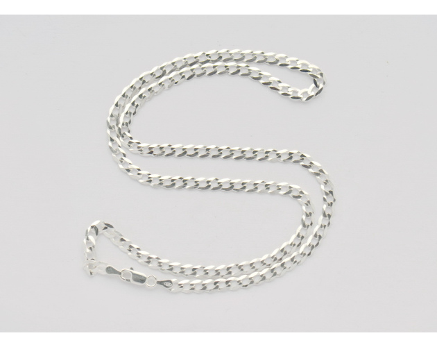 Łańcuszek srebrny pancerka 60 cm