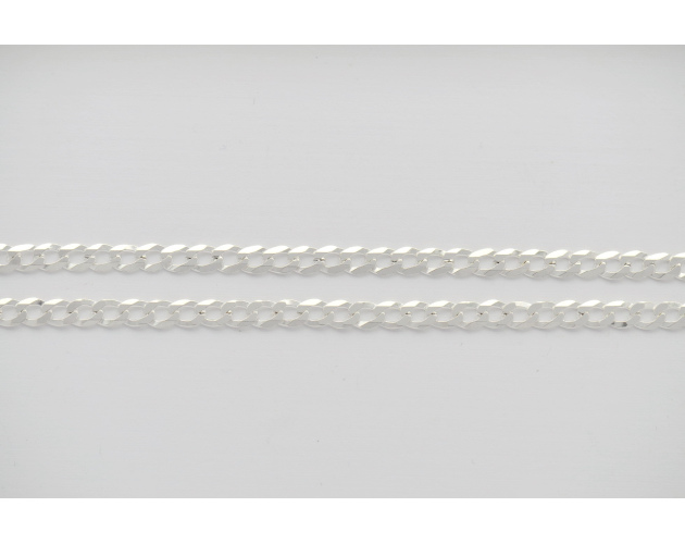 Łańcuszek Srebrny Pancerka 50 cm Grubsza