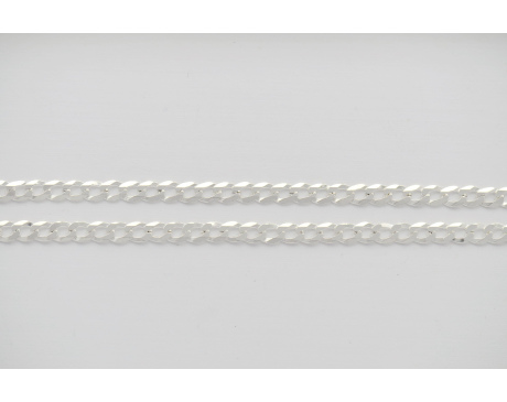 Łańcuszek Srebrny Pancerka 50 cm Grubsza