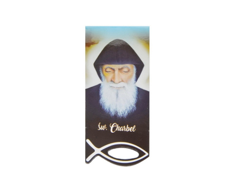 Zakładka do książki magnetyczna Święty Charbel