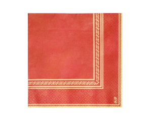 Serwetka klasyczna czerwona pasek