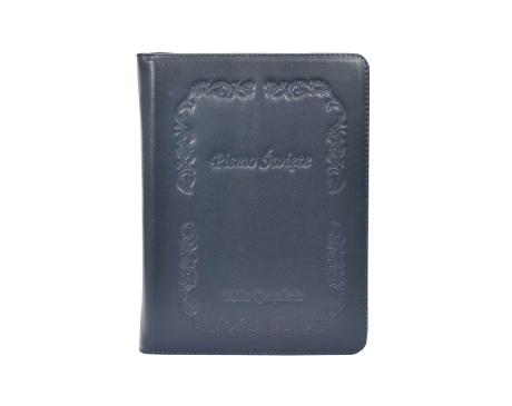 Pismo św. Biblia Tysiąclecia duża - granatowa paginowana