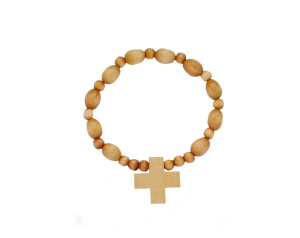 Różaniec drewniany 10 Bransoletka drobna