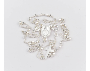 Różaniec Srebrny Kulka Drobna