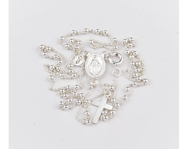 Różaniec Srebrny Kulka Drobna