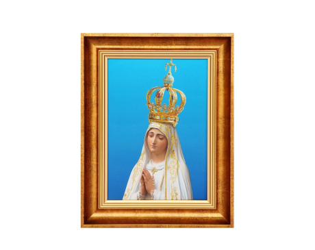 Obraz Matka Boża Fatimska ozdobna rama