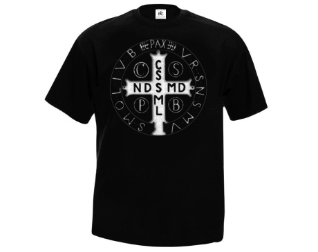 Koszulka Męska Krzyż św. Benedykta