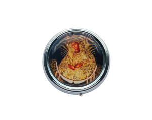 Pudełko na różaniec z Matką Boską Ostrobramską