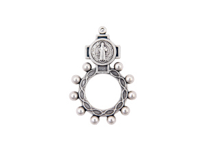 Różaniec 10 na palec metalowa