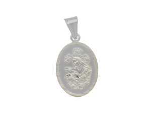Srebrny Medalik Diamentowany Święta Rita