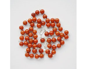 Różaniec srebrny KORALIN