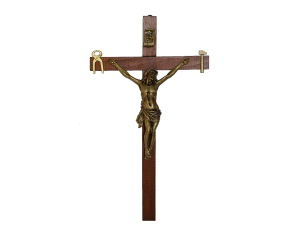 Krzyż Saletyński 42 cm ciemny