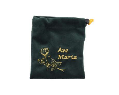 Etui Na Różaniec Materiałowe Ciemnozielone