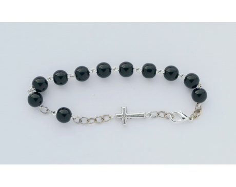 Różaniec Bransoletka z kamienia Onyks