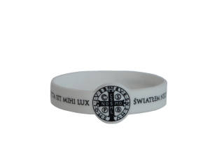 Opaska na rękę Benedykt biała