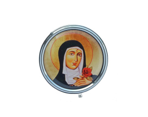 Pudełko na różaniec św. Rita
