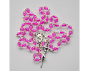 Różaniec Kryształkowy Różowa Nitka