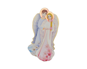 Anioł na drewnie Para